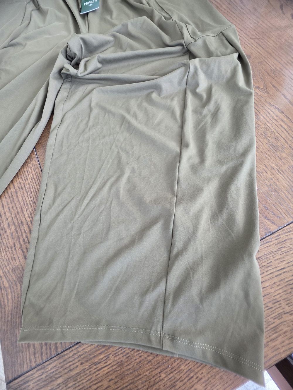 HALARA Wide-Leg Olive Green Drawstring Pocket Pants - Picture 10 of 10